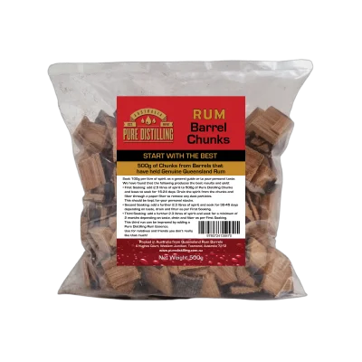 Pure Distilling Rum Barrel Chunks 500g
