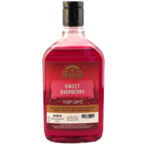 Raspberry liqueur bottle, Pure Distilling brand.