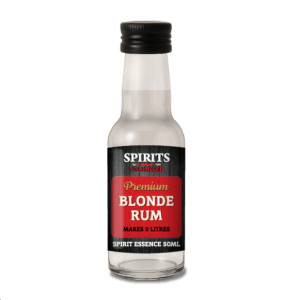 Bottle of premium blonde rum essence, 50ml.