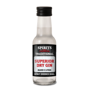 50ml Superior Dry Gin essence bottle