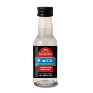 Pure Distilling Blue Gin flavour concentrate bottle