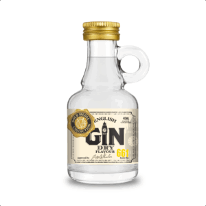 Small bottle of English dry gin