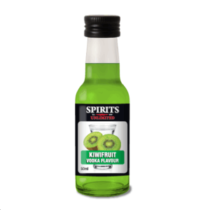 Kiwifruit vodka flavour bottle, 50ml spirits.
