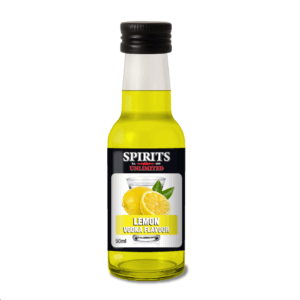 50ml lemon vodka flavour bottle