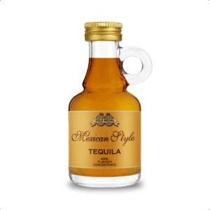 Mexican style tequila in bottle, gold medal labelled