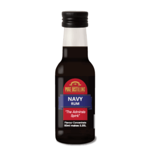 Pure Distilling Navy Rum flavour concentrate bottle.