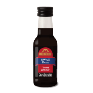 Swan rum flavour concentrate bottle, 50ml.