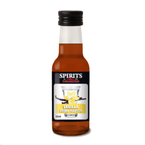 Vanilla vodka flavour bottle, Spirits Unlimited, 50ml