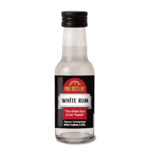 Pure Distilling white rum flavour concentrate bottle.
